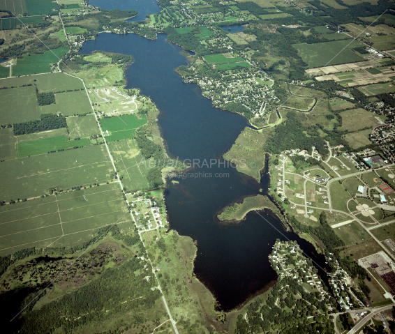 Randall, North & Cemetery Lakes in Branch County, Michigan